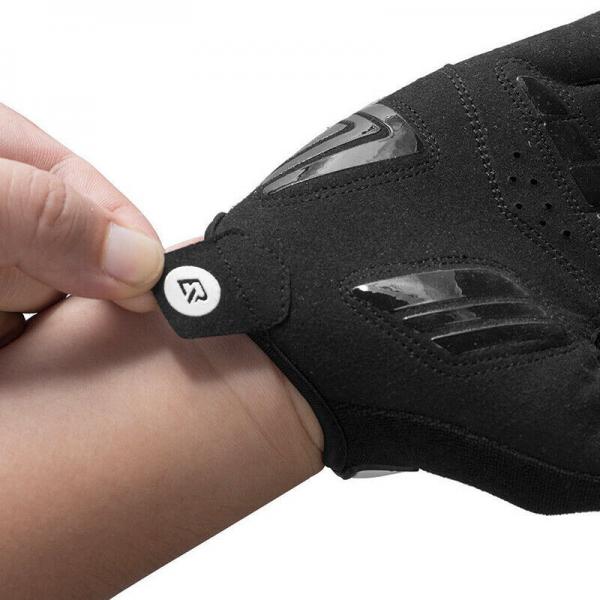 S107-1 (M,L,XL,XXL), ROCKBROS Fahrrad Handschuhe Outdoors Vollfingerhandschuhe Sport Warm Schwarz