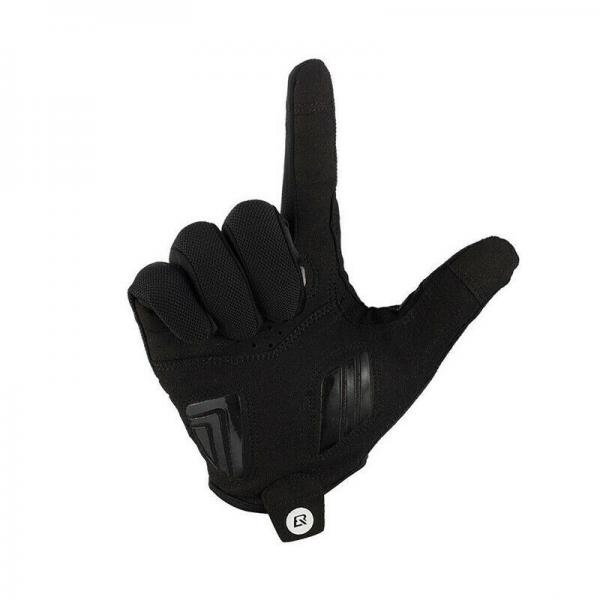 S107-1 (M,L,XL,XXL), ROCKBROS Fahrrad Handschuhe Outdoors Vollfingerhandschuhe Sport Warm Schwarz