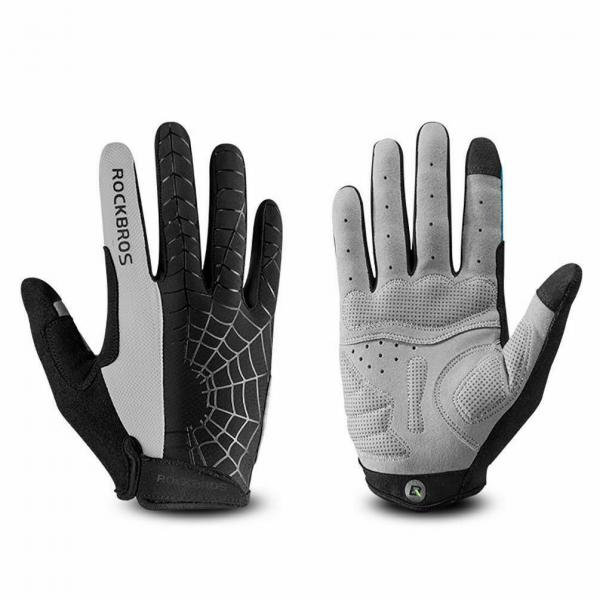 ROCKBROS | Fahrradhandschuhe Vollfinger – Touchscreen Handschuhe für Herren und Damen, Frühling, Größen S-XL
