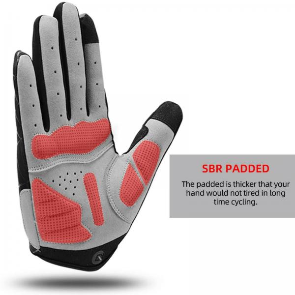 ROCKBROS | Fahrradhandschuhe Vollfinger – Touchscreen Handschuhe für Herren und Damen, Frühling, Größen S-XL