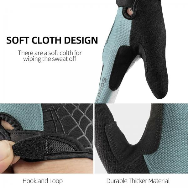 ROCKBROS | Fahrradhandschuhe Vollfinger – Touchscreen Handschuhe für Herren und Damen, Frühling, Größen S-XL