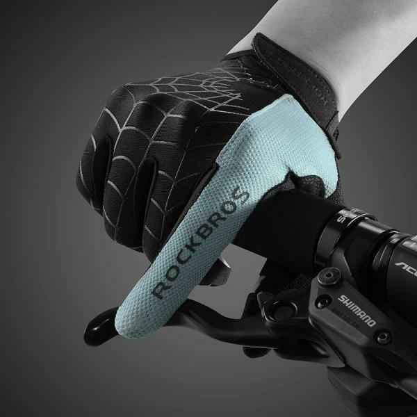 ROCKBROS | Fahrradhandschuhe Vollfinger – Touchscreen Handschuhe für Herren und Damen, Frühling, Größen S-XL
