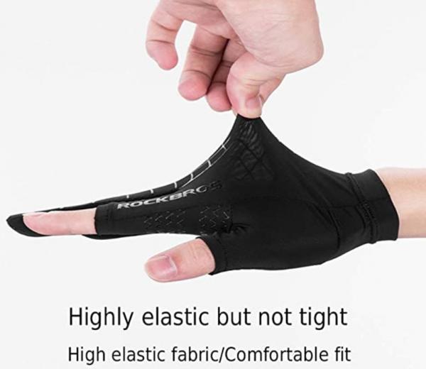 S202 (schwarz, grau) Halbfingerhandschuhe für Sommer/Herbst Laufen Radfahren Männer Frauen