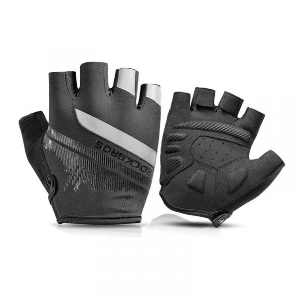 S247 ROCKBROS Fahrradhandschuhe Touchscreen Sport Halbfinger Handschuhe Reflektierend