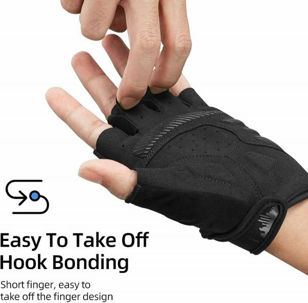 S247 ROCKBROS Fahrradhandschuhe Touchscreen Sport Halbfinger Handschuhe Reflektierend