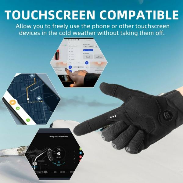 S255-1(M, L, XL, XXL), ROCKBROS Handschuhe Fahrradhandschuhe Herbst Touchscreen Outdoor Sports M-2XL