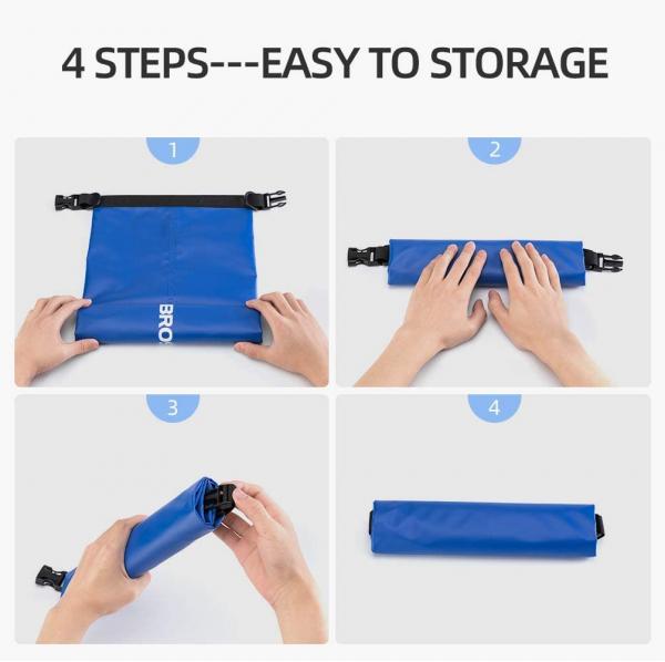 ROCKBROS | Dry Bag Wasserdicht – Packsack in 5L, 10L, 20L, 30L, 40L für Wassersport, Strand, Kajak, Rafting, Segeln und Outdoor-Aktivitäten