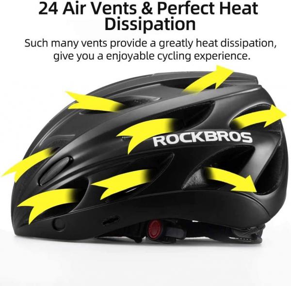 ROCKBROS | Fahrradhelm – MTB Rennrad Helm mit Abnehmbarem Magnet-Visier (Blau, Lila) | Größe Verstellbar (57-62 cm)