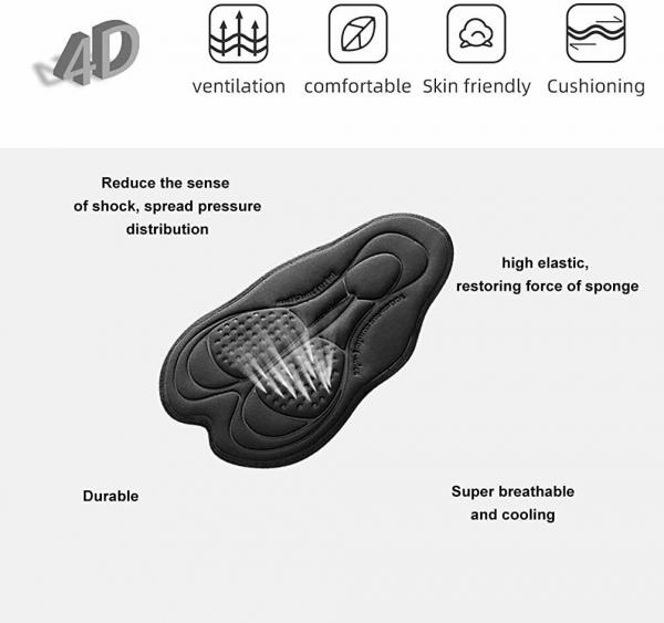 YPK020BK (schwarz), ROCKBROS Radhose Herren Shorts MTB Fahrradshorts Kurze Hose Europäische Gr.M-4XL