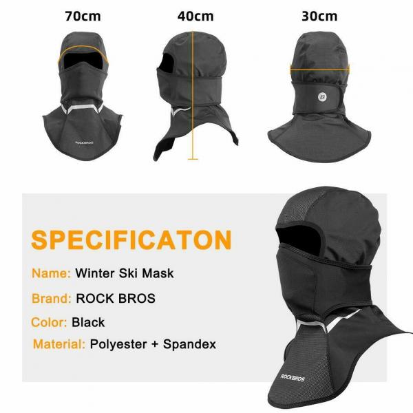 ROCKBROS | Balaclava Sturmhaube – Perfekter Schutz für Winter, Fahrrad & Motorrad
