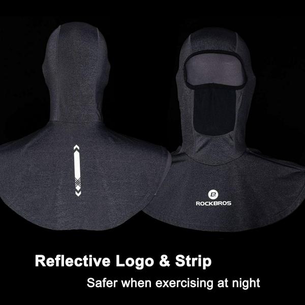 ROCKBROS | Sommer Balaclava Sturmhaube Kopfhaube für Fahrrad/Motorrad – UPF50+ Sonnenschutz, Cooling, UV-Schutz
