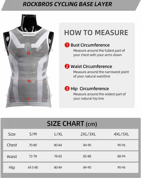 ROCKBROS | Sports Fahrradweste – Atmungsaktive Laufweste, Schnell trocknend (Größen S-5XL)