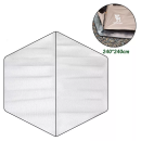 Qunature | Aluminium-Isomatte – XXL Picknick- und Zeltmatte, 240 x 240 cm, tragbar und wetterfest